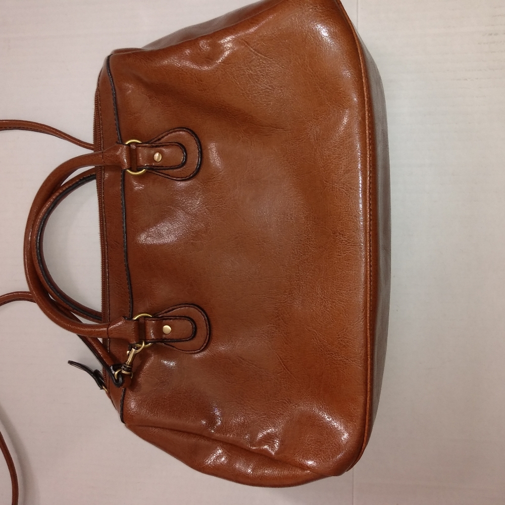 Ladies Vintage Carmel Brown Etienne Aigner Leather Purse - Picture 7 of 7
